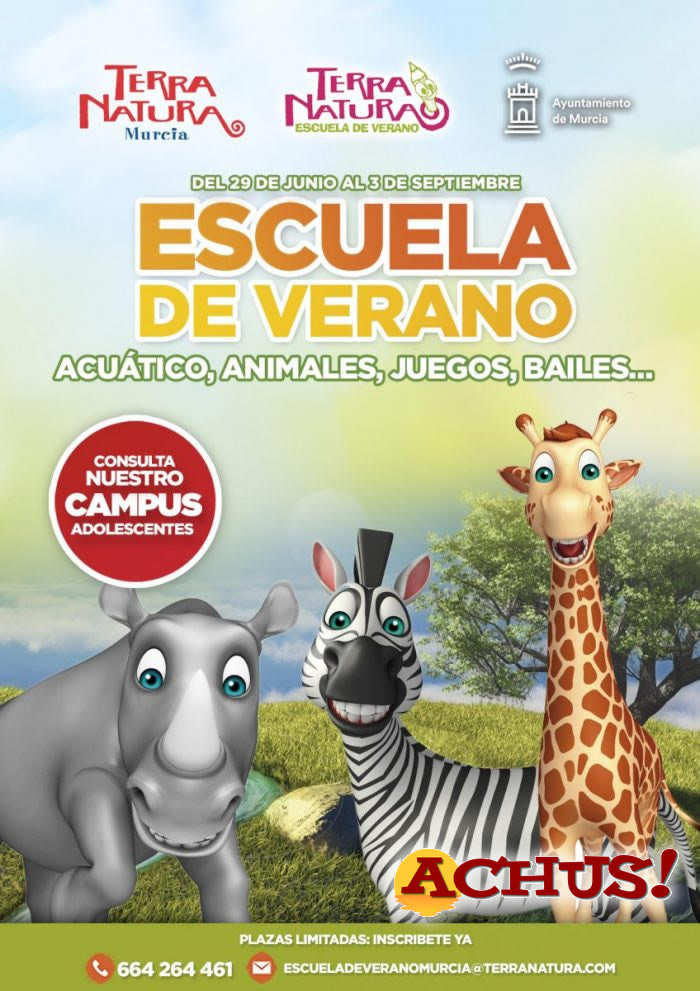 La Escuela de Verano de Terra Natura Murcia ‘viajará’ este año en el tiempo con sus alumnos