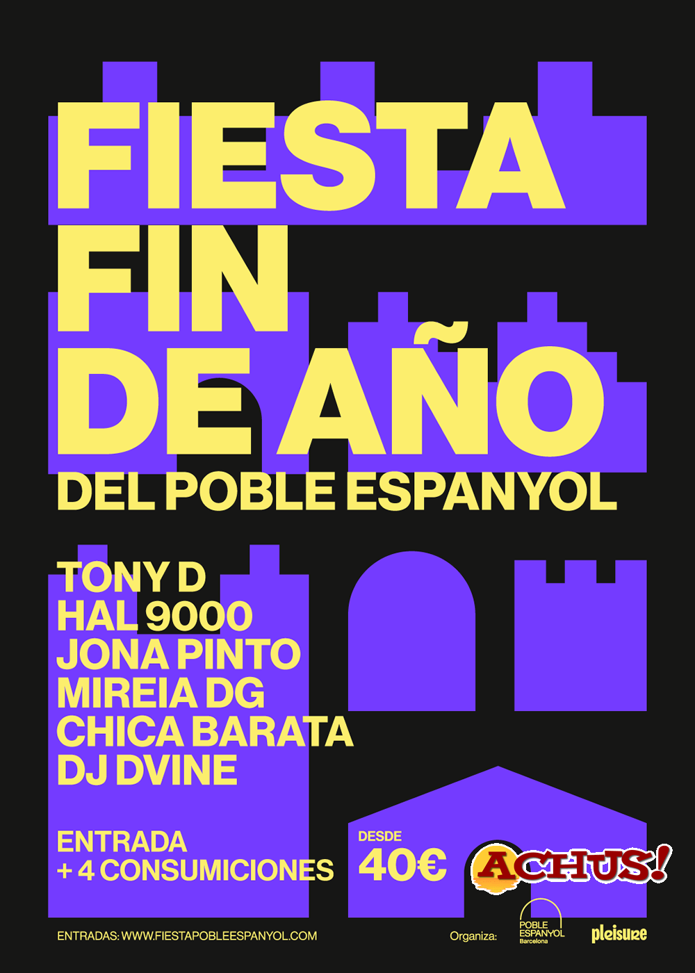 La fiesta Fin de Año de Barcelona vuelve al Poble Espanyol